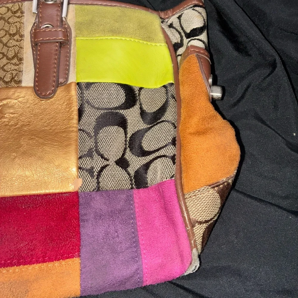 Coach Multicolor Patchwork Shoulder Bag - Picture 4 of 16